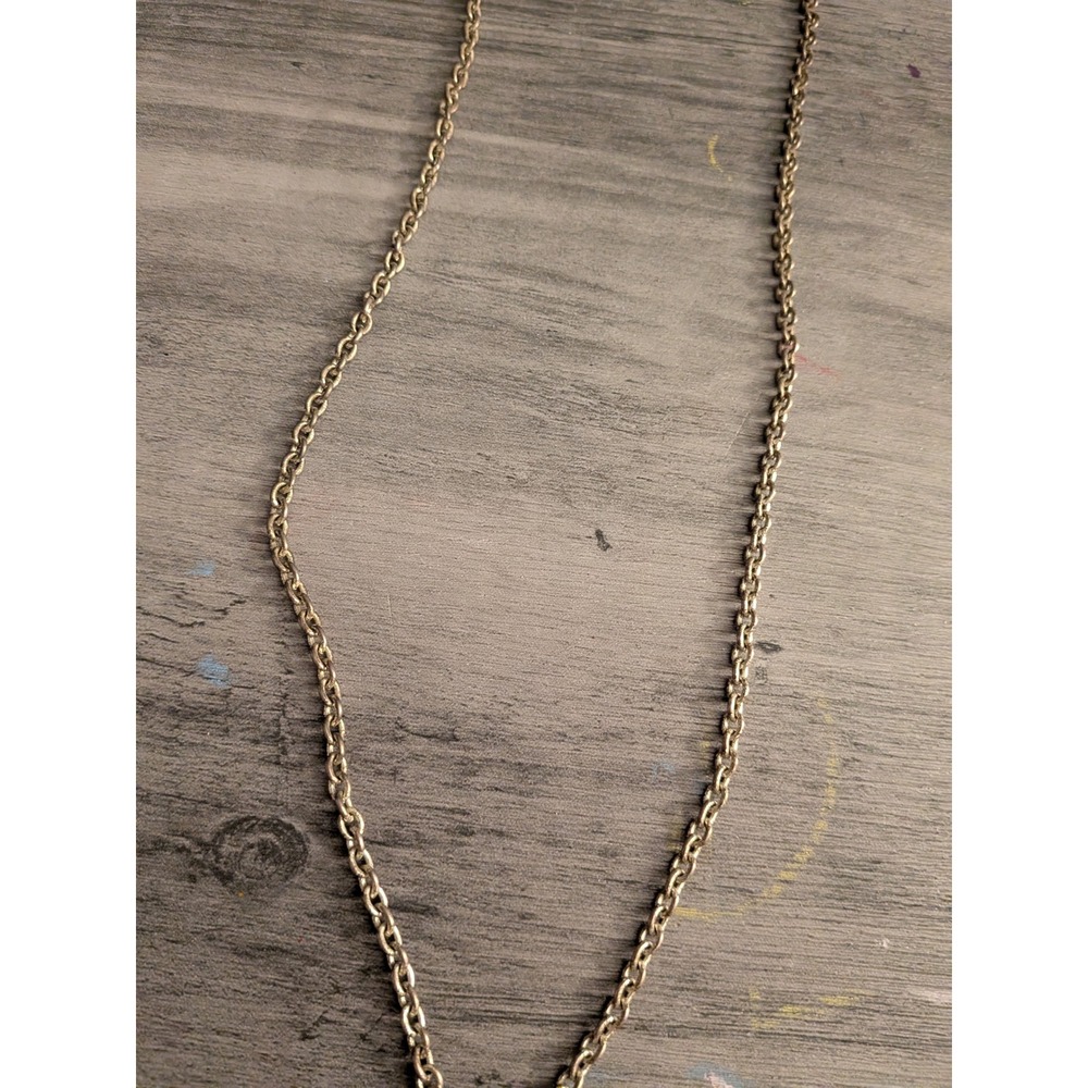 Vintage Silver Tone Cable Chain Necklace 15.5 Inch Minimalist Layering Jewelry